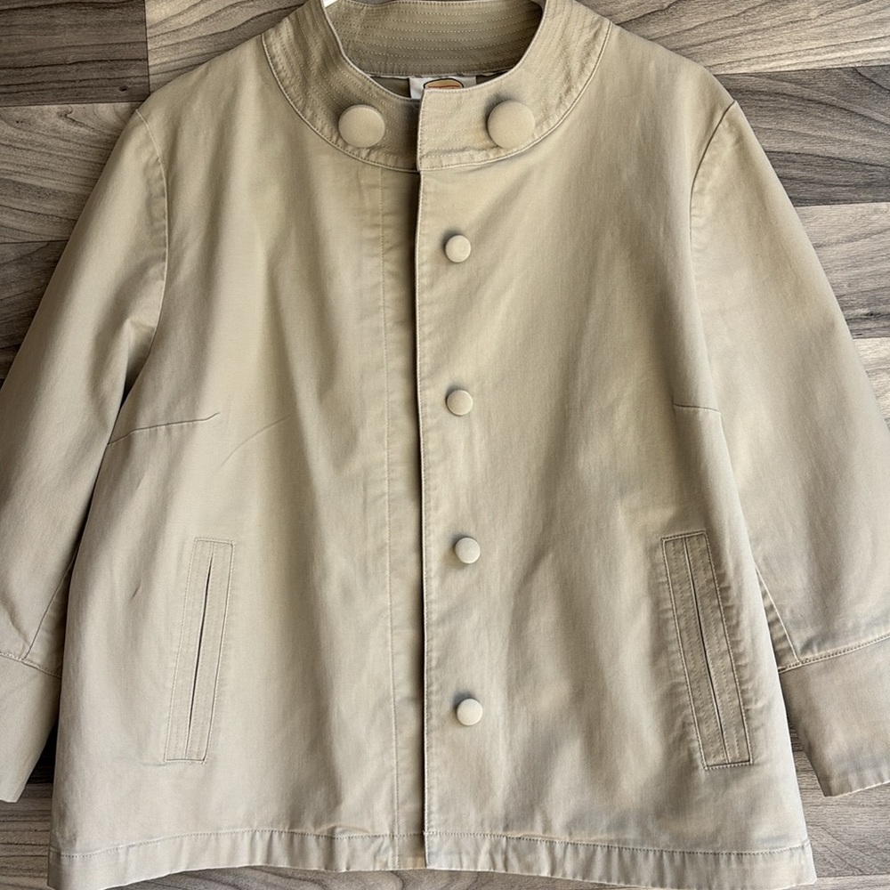 💚Talbots Khaki Stretch Jacket - Picture 8 of 16